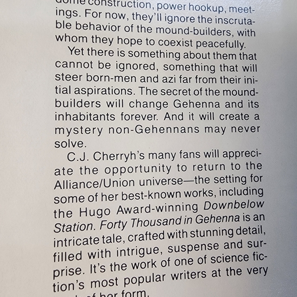 Forty Thousand in Gehenna C.J. Cherryh Vintage Fantasy SciFi Hardcover - Picture 3 of 4